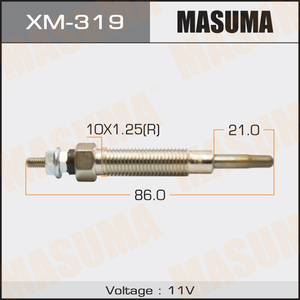 XM-319 MASUMA-relé de bujía incandescente de reparación de automóviles, para MITSUBISHI <span class=keywords><strong>CHALLENGER</strong></span>, D14A3, 1400cc, ME201632, ME201638, ME203583, ME203754 - Product Image 4