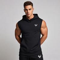 Sudadera sin Mangas Personalizable con Patrón 3D para Hombre, 100% Algodón, Talla Grande, Cortavientos, Transpirable, Ajustada, de Alta Calidad para Gimnasio