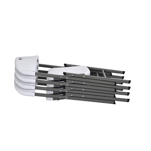 Silla Plegable de Plástico Blanca y Económica para Exteriores - Product Image 1