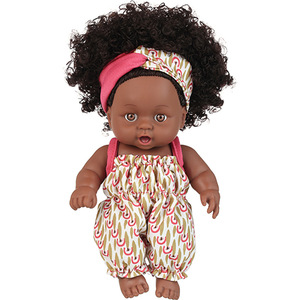 Fábrica al por mayor nueva muñeca negra africana de 8 pulgadas Linda muñeca de simulación 20cm vinilo renacimiento muñeca para niños regalo - Product Image 4