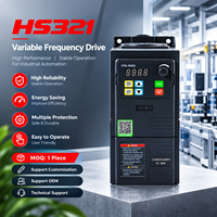 Convertisseur de fréquence VFD 380V triphasé 2,2KW à contrôle vectoriel, variateur de vitesse de moteur AC avec freinage, RS485 Modbus