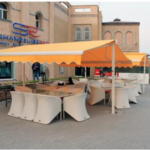 Tenda <span class=keywords><strong>da</strong></span> <span class=keywords><strong>sole</strong></span> retrattile a braccio pieghevole a doppio lato di lusso con sensore vento-pioggia per il funzionamento manuale per la <span class=keywords><strong>copertura</strong></span> del balcone - Product Image 1