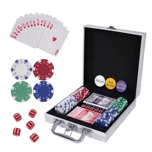 Genummerde Lege Chips Aluminium Case Poker Chipsets