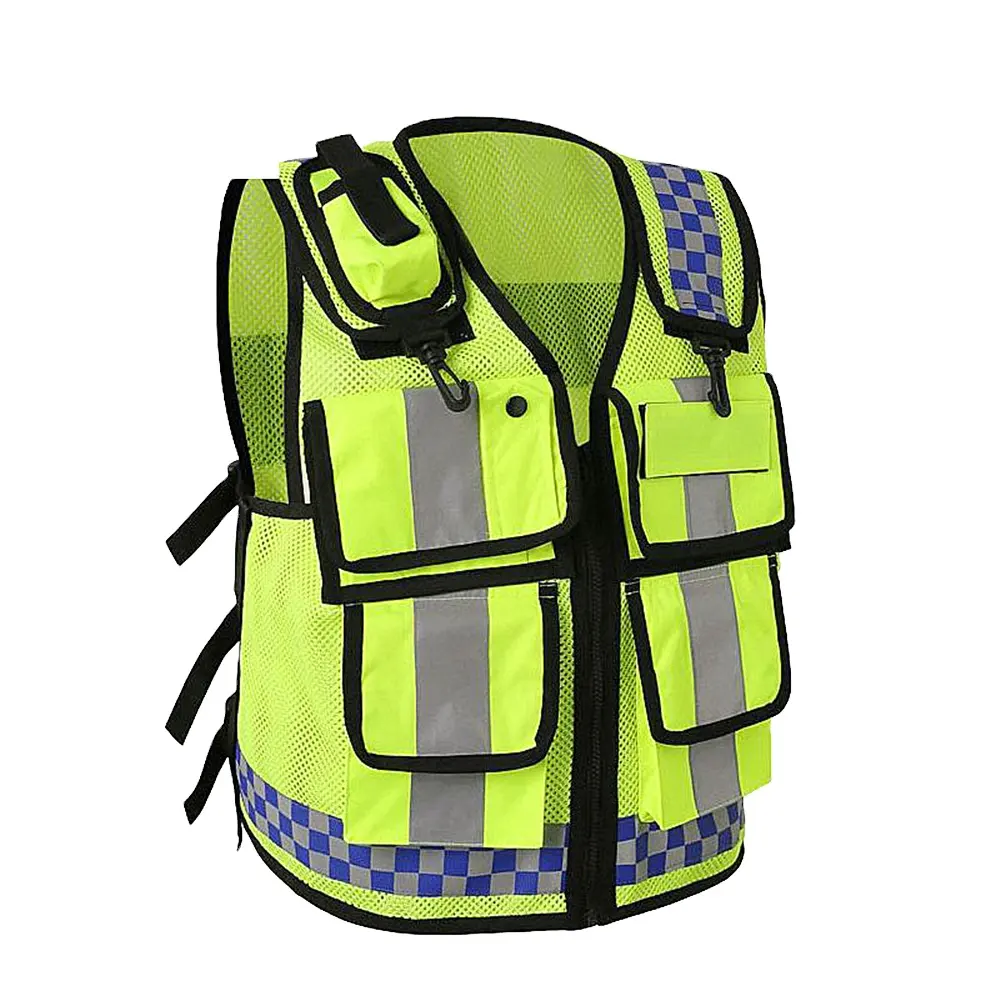 fluorescent green color reflective elastic strap vest belt for outside running safety