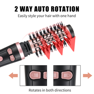 Pritech <span class=keywords><strong>brosse</strong></span> à Air chaud professionnelle souffleur de cheveux rotatif électrique <span class=keywords><strong>brosse</strong></span> sèche-cheveux en une étape - Product Image 2