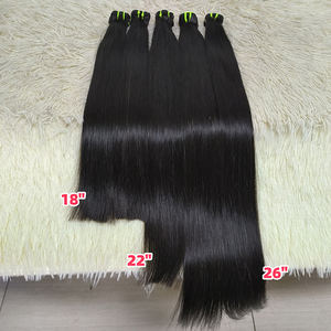 Letsfly 11A, Paquetes de Cabello Humano Virgen Birmano, 10-30 Pulgadas, Negro Natural, Liso Sedoso, Cabello Humano Doblemente Tramado - Product Image 5