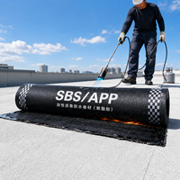 Membrane d'étanchéité respirante en bitume modifié SBS, sous-couche de toiture écologique, membrane imperméable