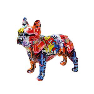 Nuova Statuetta Decorativa per Casa Personalizzabile, Scultura di Bulldog Francese, Scultura da Giardino - Product Image 3