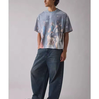 T-shirts personnalisés pour hommes du fabricant – T-shirt en coton imprimé coupe carrée et courte, motif intégral, idéal pour l'été