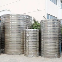 Réservoir d'eau en métal ondulé cylindrique personnalisé