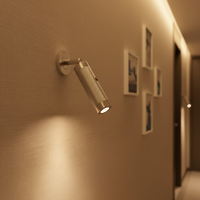 Lampe murale à bouton-poussoir pour la maison, éclairage de lecture LED, chambre d'hôtel, chevet, avec installation encastrée