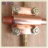 Hochbelastbare Kabel-/Drahthalterclips Quadratische Messingverbinder Erdungsklemme 70mm²