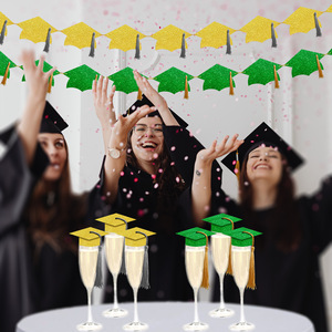 Decoraciones de Graduación DAMAI 2025, Decoración Brillante con Borla para Graduación, Pancarta de Felicitación, Recuerdos para Fiesta de Graduación Universitaria - Product Image 4