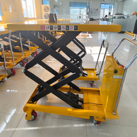 Chariot élévateur à ciseaux hydraulique électrique mobile, chariot de levage à batterie rechargeable pour entrepôt industriel