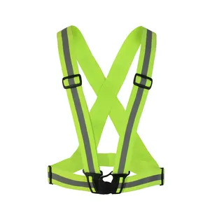 Vest Reflective Safety Hot Selling Running Vest Cycling High Visibility Safety Belt Reflective Sash