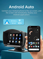 Écran portable HD 4,7 pouces, écran sans fil CarPlay, écran sans fil Android Auto, affichage automobile universel, autoradio multimédia