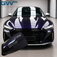 Film Vinyle Adhésif pour Voiture - Violet Nuit Fantôme - Décalcomanie PET pour Enveloppement de Voiture avec Technologie Anti-Bulles - Accessoires de Décoration Intérieure et Extérieure pour Moto et Auto