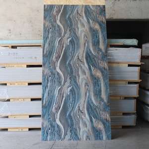 Foglio di marmo UV alto lucido 3mm di spessore impermeabile PVC rigido pannello di <span class=keywords><strong>parete</strong></span> materiale PE SGS certificato di stampaggio servizio di elaborazione - Product Image 2