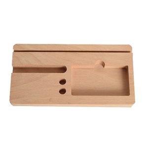 Wooden Stationery Holder With Phone Stand Natural <b>Wood</b> Color <b>Desk</b> Organizer For Office Use - Product Image 5