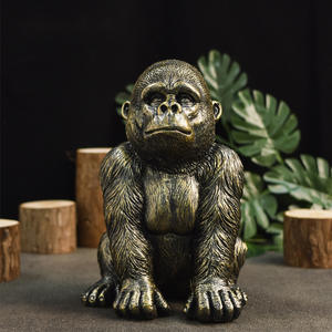 Artesanías de resina de diamante de gorila transfronterizo, escritorio de sala de estar, oficina, decoración del hogar, adorno, regalos creativos - Product Image 4