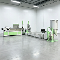 Granulateur multifonction à double étage pour recyclage plastique, type mère-bébé, avec refroidissement par eau et machine de pelletisation à deux vis