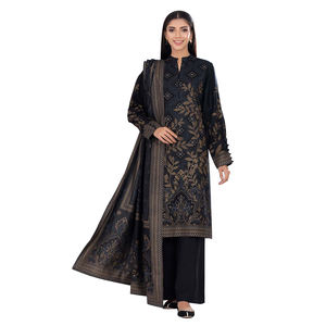 Traje pakistaní Shalwar Kameez para hombre, 3 piezas, 4 estaciones, camisa bordada y pantalón acampanado con dupatta, para fiesta. - Product Image 1