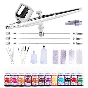 Airbrush עוגת קישוט מברשת אוויר אקדח ספריי עם עוגת סטנסיל