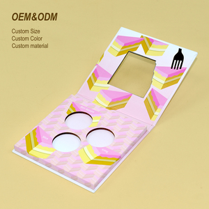 Tùy chỉnh sang trọng dập nóng mờ cán Rỗng từ Blush Eye-Shadow Palette giấy Bao bì hộp với cửa sổ PVC - Product Image 1