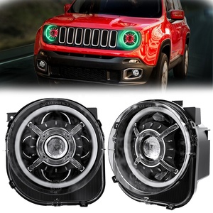 Gruppo Fari LED MS-RE1520RGB per <span class=keywords><strong>Jeep</strong></span> <span class=keywords><strong>Renegade</strong></span> 2015-2021, Controllo Bluetooth/APP, Fari LED RGB per <span class=keywords><strong>Renegade</strong></span> - Product Image 1