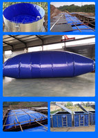 Réservoir d'eau pliable en bâche PVC portable Jiamei, souple, pour la récolte, le stockage et l'irrigation agricole, 2x1.5x1m, garantie 1 an