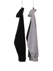 Fabricantes de ropa personalizados 350g Color sólido cuello levantado cárdigan abierto otoño moda Simple ocio <span class=keywords><strong>doble</strong></span> cremallera Sudadera con capucha - Product Image 3