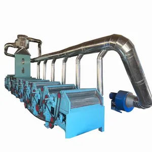 Six Roller Cotton Recycling Textile Fabrics Waste Recycling Machine Price