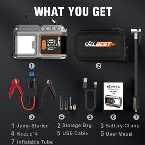 Nuovo Gonfiatore Pneumatici Portatile Wireless Ricaricabile Multifunzione 2024, <span class=keywords><strong>Avviatore</strong></span> d'Emergenza per Auto, Soffiatore Tutto-in-Uno - Product Image 4