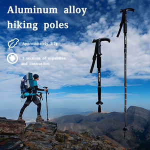 Bâtons <span class=keywords><strong>de</strong></span> randonnée en plein air, bâtons antidérapants <span class=keywords><strong>de</strong></span> <span class=keywords><strong>ski</strong></span> rétractables ultra légers, équipement <span class=keywords><strong>de</strong></span> randonnée multifonctionnel - Product Image 3