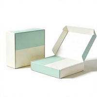 Boîtes d'expédition pliables en carton ondulé rigide blanc personnalisées pour vêtements, emballage imprimé en couleur, vêtements pour femmes