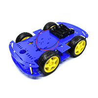 Kits de châssis de voiture robot intelligente 4x4 à 5 couleurs pour Arduino avec encodeur de vitesse – Nouveau châssis de voiture intelligente