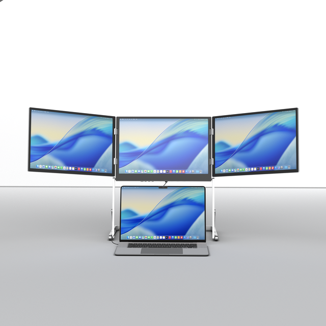 laptop screen extender triple screen monitor portable monitor for laptop 3 screen laptop monitor 3 multiscreen laptop extender