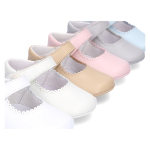 Logo personalizzato In Pelle Fatti A Mano 2020 Del Bambino <span class=keywords><strong>Pattini</strong></span> Della Ragazza Capesante Bordo Prewalker Del Bambino Scarpe - Product Image 6