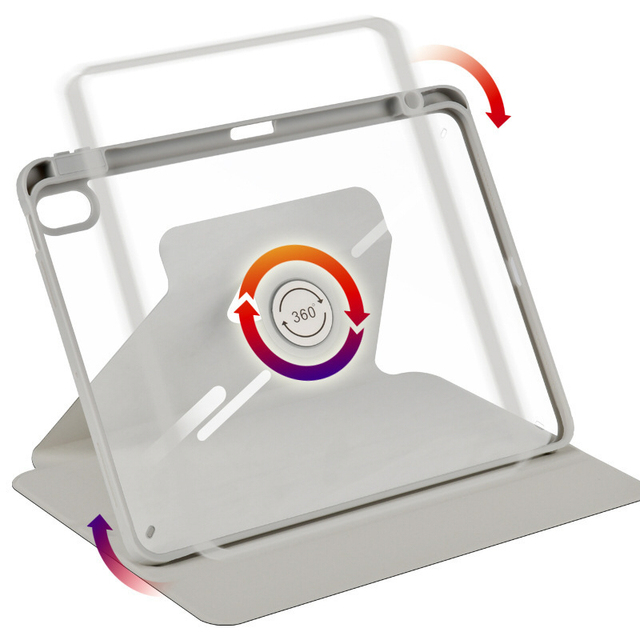 2025 Pro for IPad10 Air 6 Mini7 Acrylic Back Cover for 8.3/9.7/10.2/10.9/11/12.9/13 Inch Tablet Case With 360 Rotation Cover