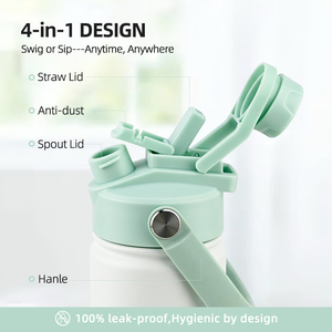 Bouteille d'eau spatiale en acier inoxydable de 750ml Flacon isolé sous vide étanche de 25oz pour cadeaux de voyage et cadeaux - Product Image 2