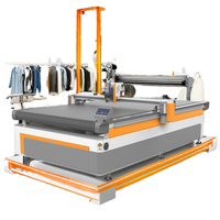 Máquina de Corte de Tela Textil Industrial, Cortadora Automática CNC con Cuchilla para Producción de Ropa