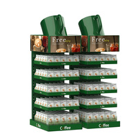 Présentoir à boissons personnalisable, organisateur de boîtes de soda et de jus de café, présentoir à bouteilles pour supermarché