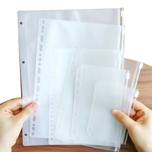 Custom <span class=keywords><strong>A4</strong></span> A5 A6 A7 File Budget Binder Cash Pouch Clear Pocket Zipper Pvc Plastic Filling Pocket cartelle - Product Image 1