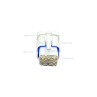 Conectores de Carcasa de Enchufe Automotriz de 9 Pines de Latón y Nylon 7091A-1.8-21, Resistentes al Agua