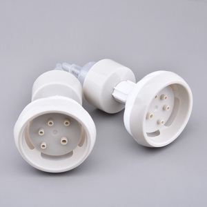 Pompe à savon ronde en mousse PET 250 ml avec bouchon, brosse et pulvérisateur, sérigraphiée transparente - Product Image 2