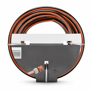 Carrete de <span class=keywords><strong>manguera</strong></span> de jardín de doble capa de 30 m con conexión rápida de 13 mm, de plástico ABS resistente, para montaje en pared, ideal para jardines grandes y césped. - Product Image 1