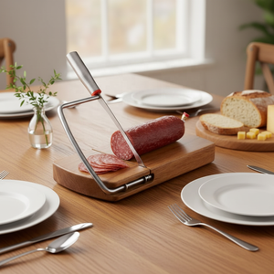 Ensemble <span class=keywords><strong>de</strong></span> coupe-<span class=keywords><strong>fromage</strong></span> en bois d'acacia, trancheuse à jambon, viande et fruits, outil <span class=keywords><strong>de</strong></span> <span class=keywords><strong>découpe</strong></span> <span class=keywords><strong>de</strong></span> <span class=keywords><strong>fromage</strong></span> pour <span class=keywords><strong>la</strong></span> cuisine avec lame en acier inoxydable - Product Image 5