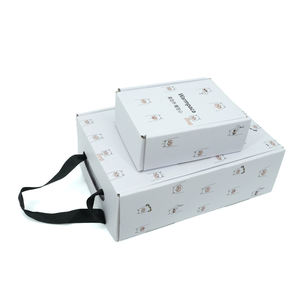 Boîte d'emballage de papier d'impression de logo personnalisé carton ondulé d'expédition noir pour l'expédition - Product Image 5