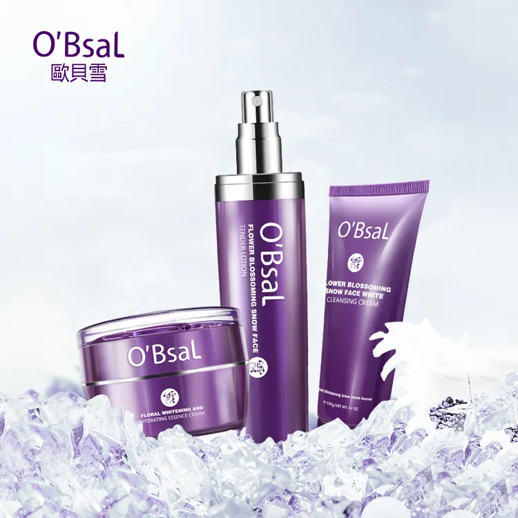 O'bsal OEM nhãn hiệu riêng hoa nở tuyết mặt giữ ẩm chăm sóc da Bộ