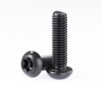 Vis de machine à tête bouton Torx antivol en acier au carbone noir de grade 10.9, normes ISO 14583 GB2672, M3 M4 M5 M6 M8 M10